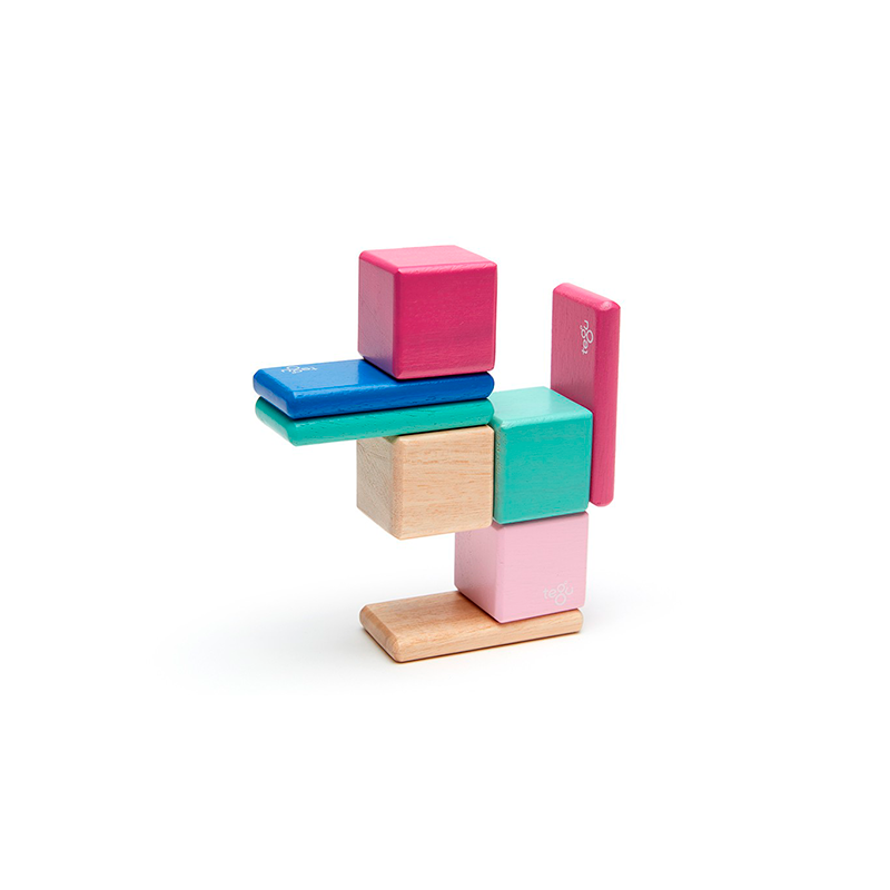 Δημιουργικά παιχνίδια & Κατασκευές Pocket Pouch Magnetic Wooden Blocks in Blossom 6