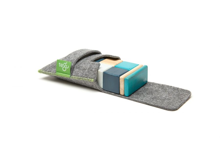 Lifestyle Pocket Pouch Magnetic Wooden Blocks in Blues 2