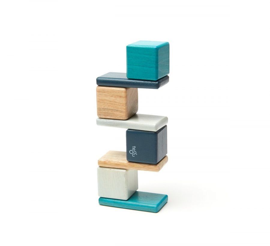 Lifestyle Pocket Pouch Magnetic Wooden Blocks in Blues 6