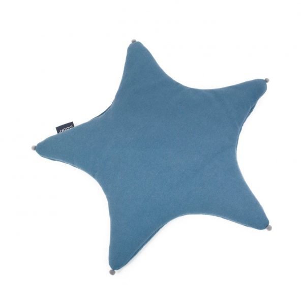 Βρεφικά Organic Star Cushion: Denim blue