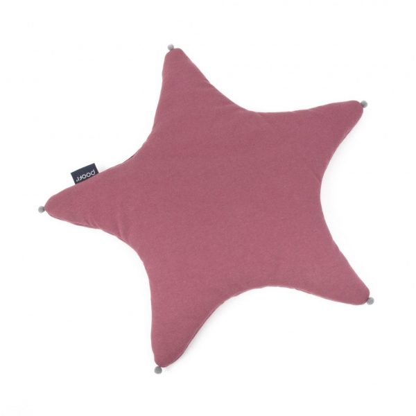 Lifestyle Βρεφικό μαξιλάρι σε σχήμα αστεριού- μπορντώ