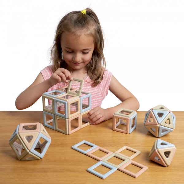 Construction & Imaginary Play Eco Magnetic Polydron Class Set (72 Pieces)