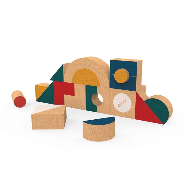 Construction & Imaginary Play Cork Shapes (18 pieces)