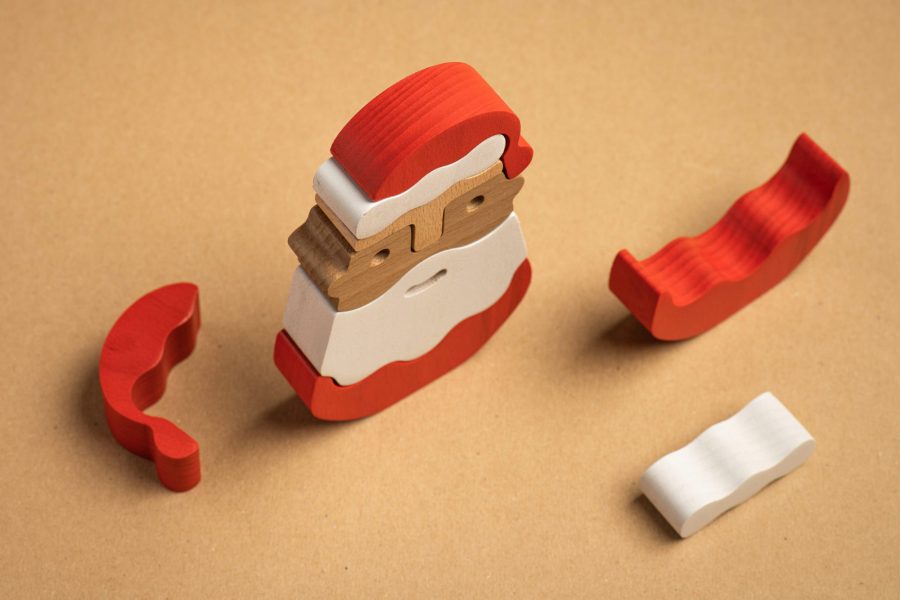 Ξύλινα Παιχνίδια Παζλ στοίβαξης – Άγιος Βασίλης 4