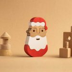 Ξύλινα Παιχνίδια Παζλ στοίβαξης – Άγιος Βασίλης