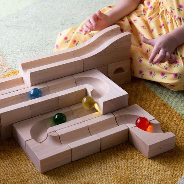 Δημιουργικά παιχνίδια & Κατασκευές Wooden Marble Run – 40 pc. Set