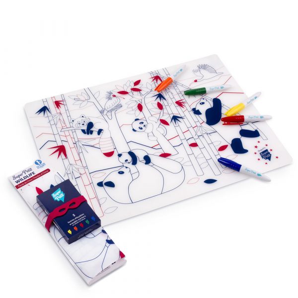 Καλλιτεχνικά & Χειροτεχνίες Colouring tablemat set, “Panda” Wildlife