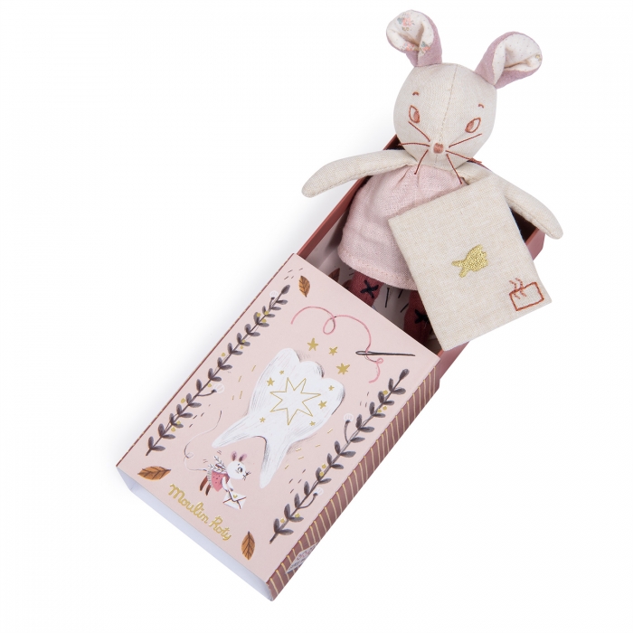 Κούκλες Νεραϊδένιο ποντικάκι με θήκη για τα παιδικά δοντάκια – Moulin Roty 2