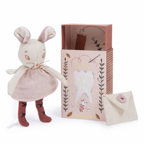 Κούκλες Νεραϊδένιο ποντικάκι με θήκη για τα παιδικά δοντάκια – Moulin Roty