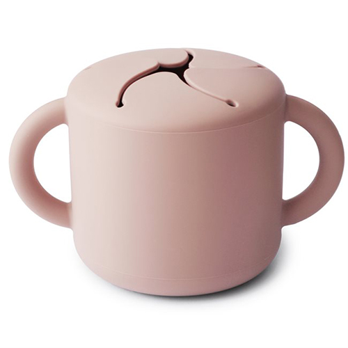 Baby & Mother Mushie Snack Cup – Blush