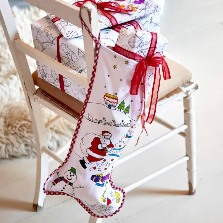 Καλλιτεχνικά & Χειροτεχνίες Colour-in Χριστουγεννιάτικη κάλτσα 4