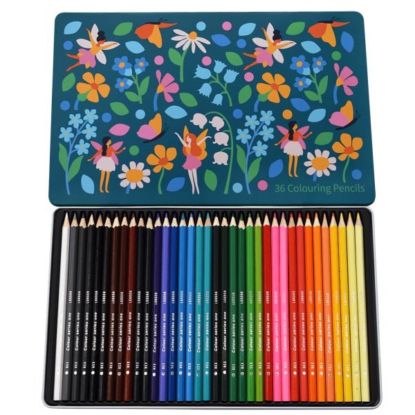 Arts & Crafts Fairies in the Garden Colour Pencils 36 51