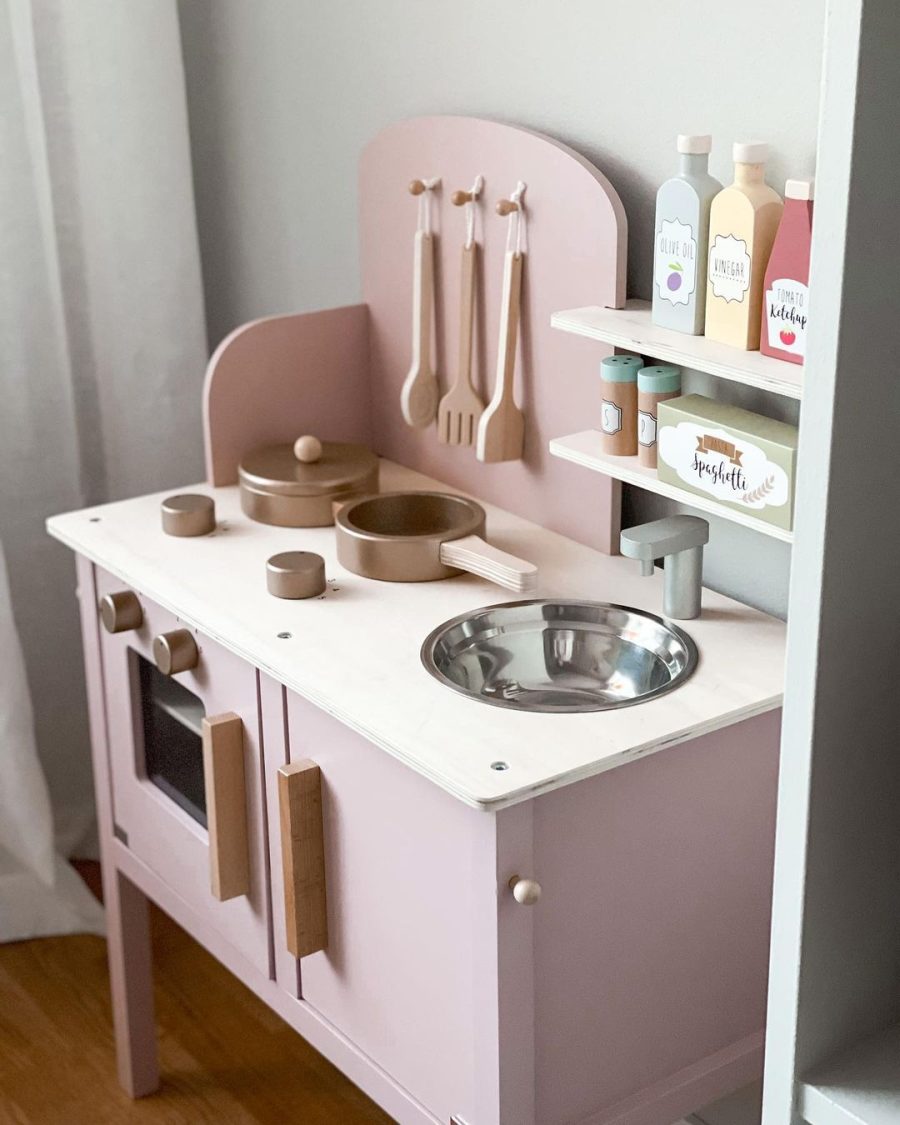 Kitchen Kitchen with pot & pan, Pink 4