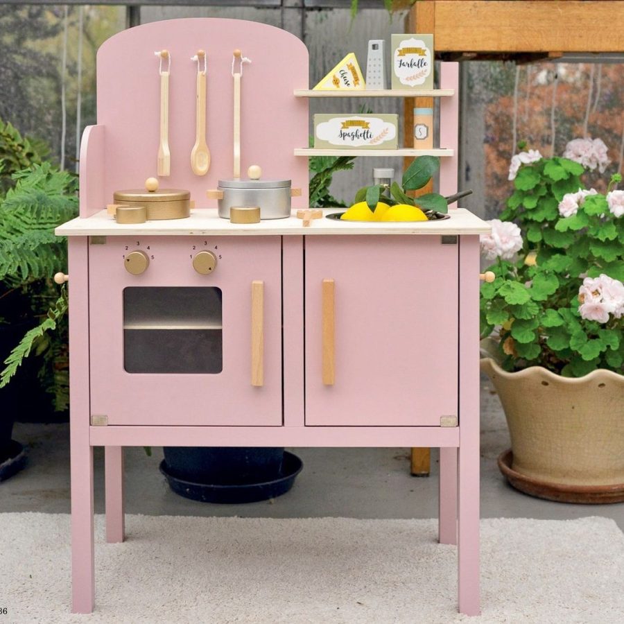 Kitchen Kitchen with pot & pan, Pink 3