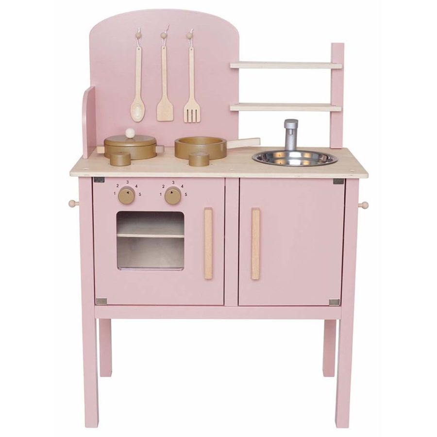 Kitchen Kitchen with pot & pan, Pink